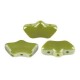Les perles par Puca® Delos kralen Opaque green luster 53420/14400